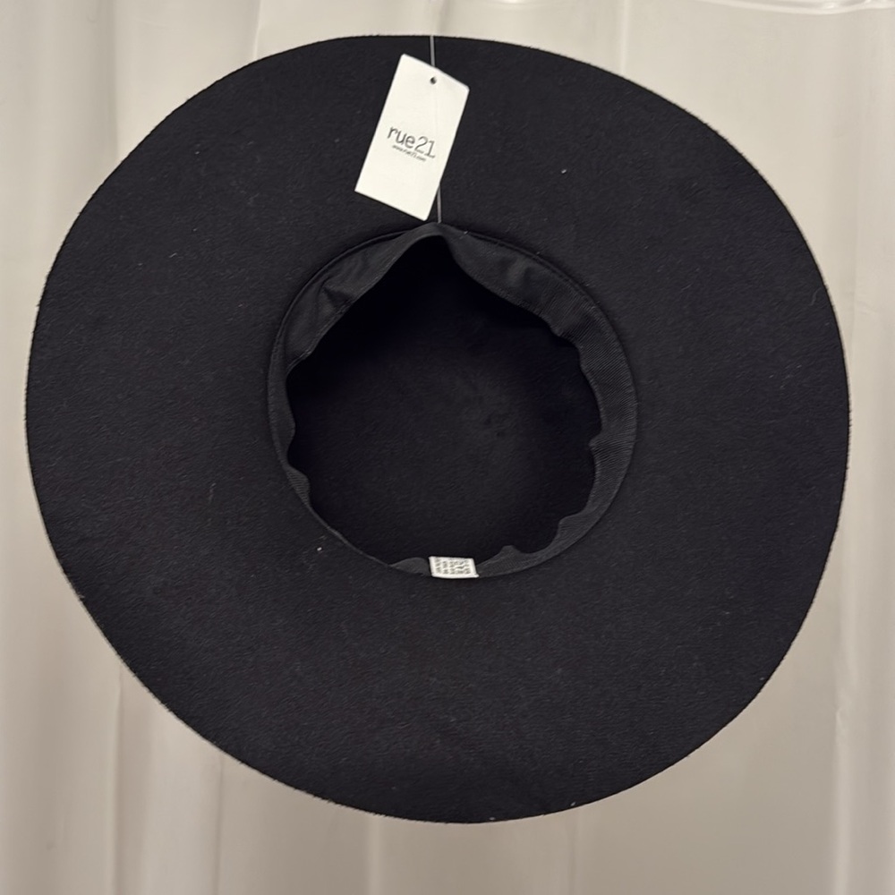 Rue21 Black Wide-Brim Hat - Picture 2 of 4